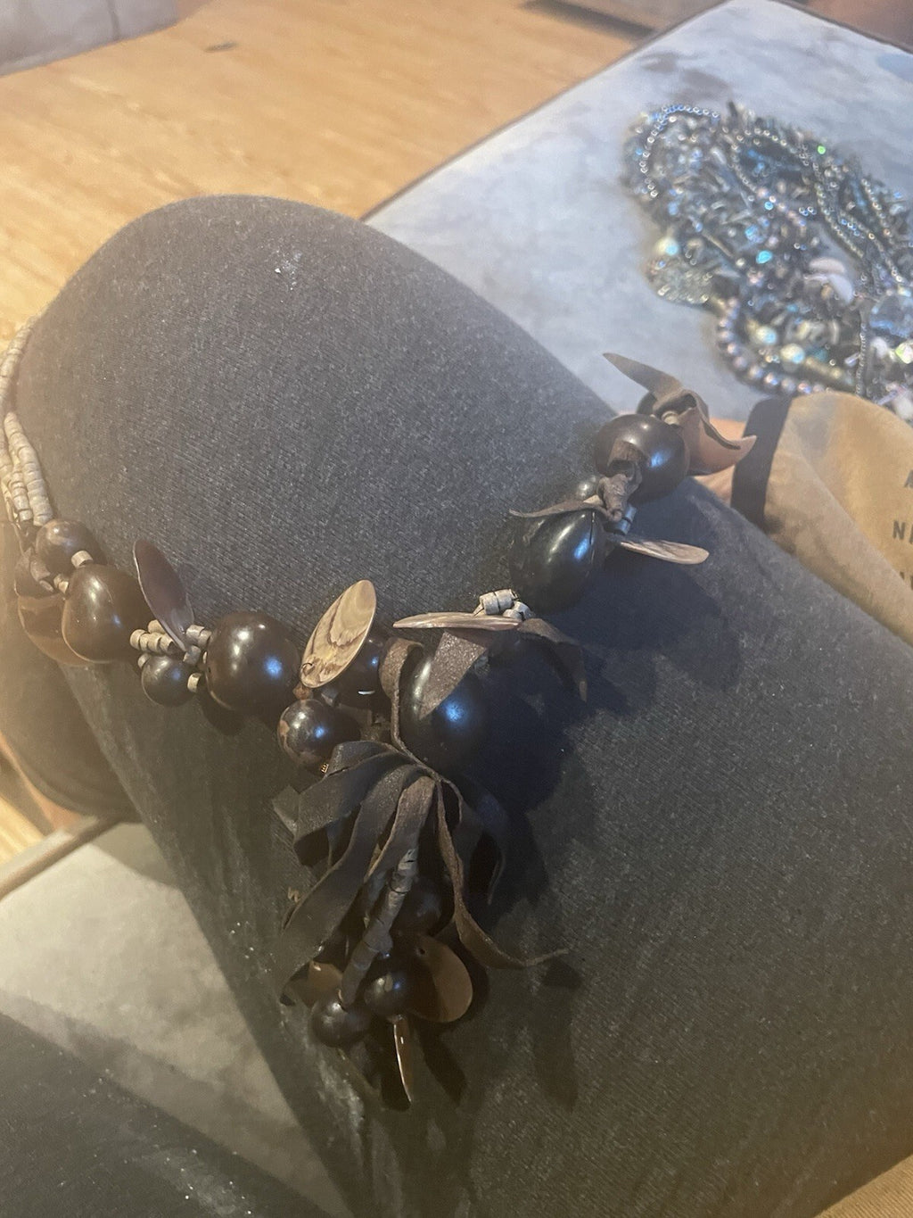 Hawaiian Seed Weaved Necklace With Coconut Shells