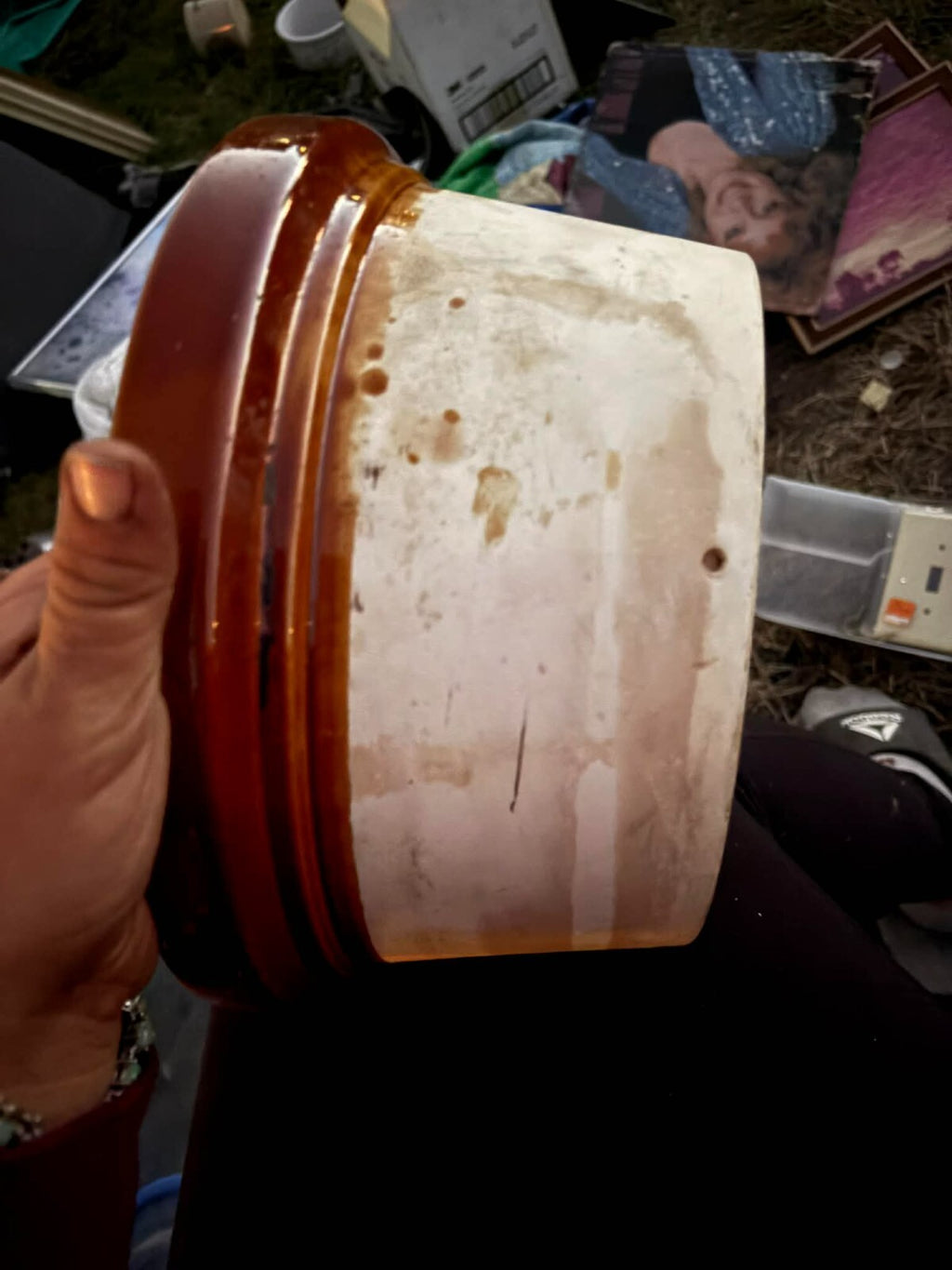 ceramic stoneware insert liner for rival crock