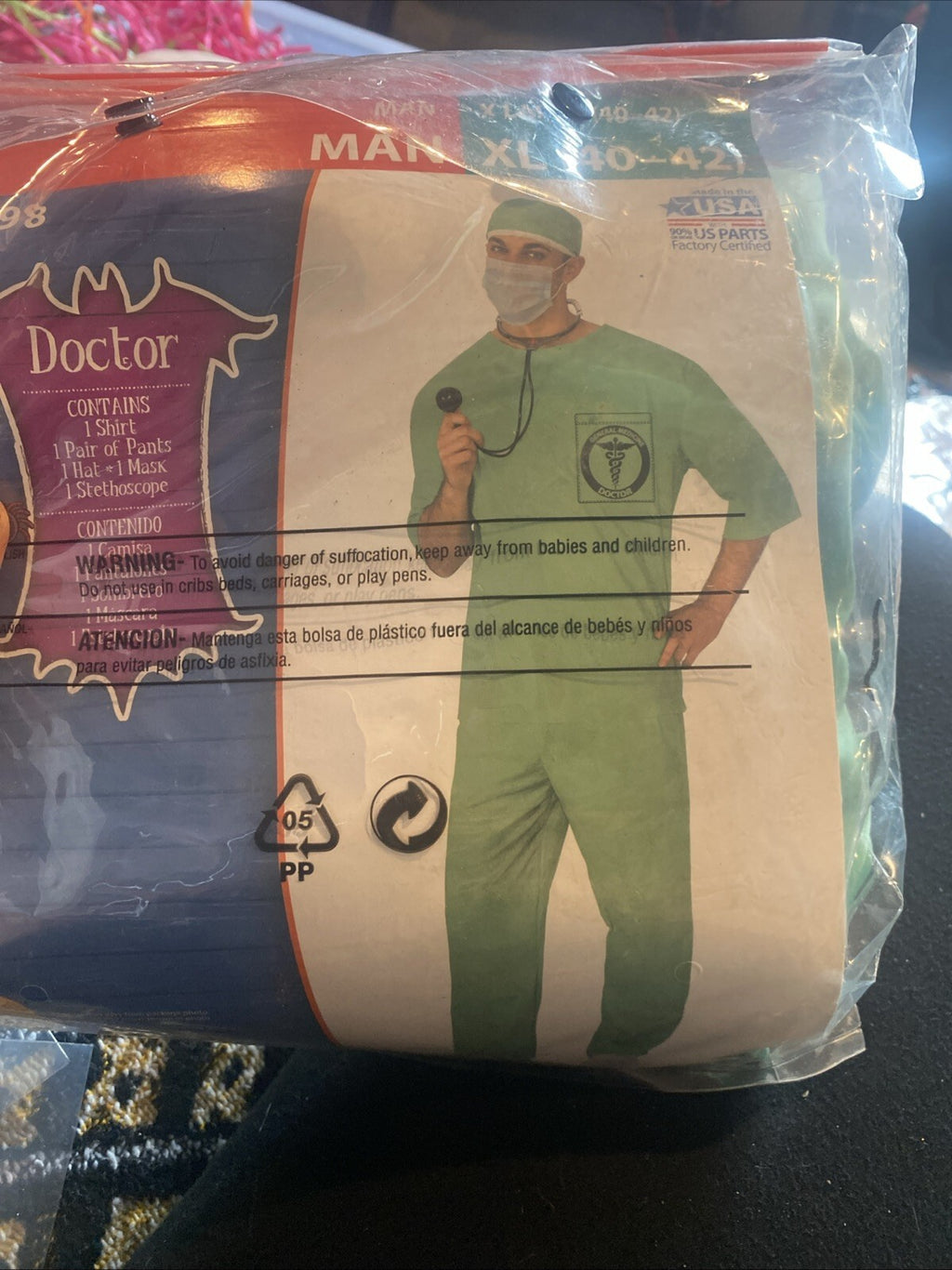 Doctor Costume Men Xl