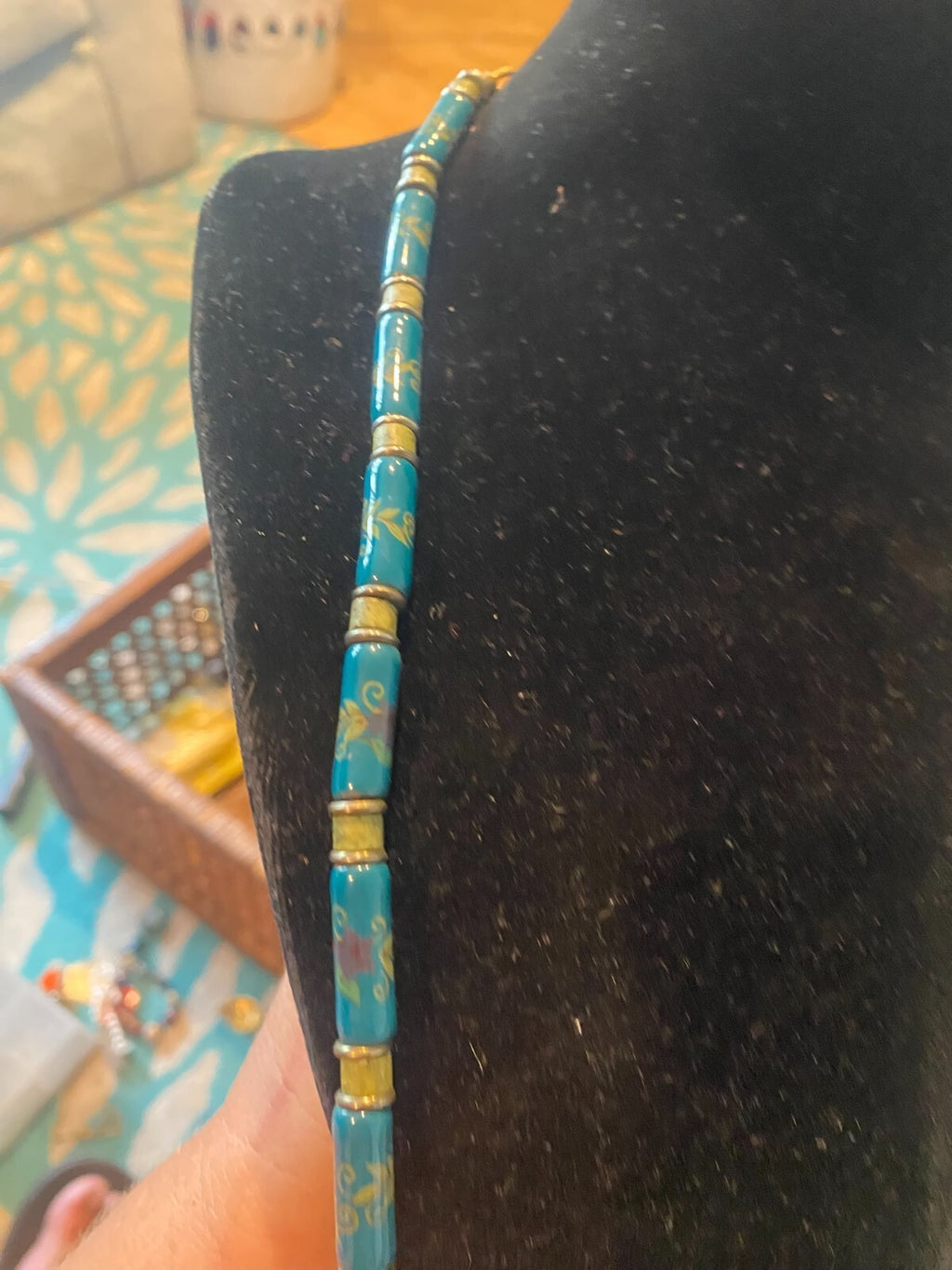 vintage boho statement necklace