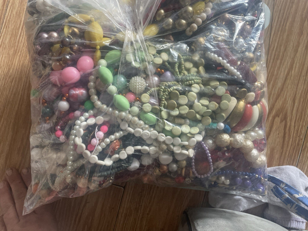 Mixed Lot Of 7+ Pounds Of Misc Costume Jewelry.