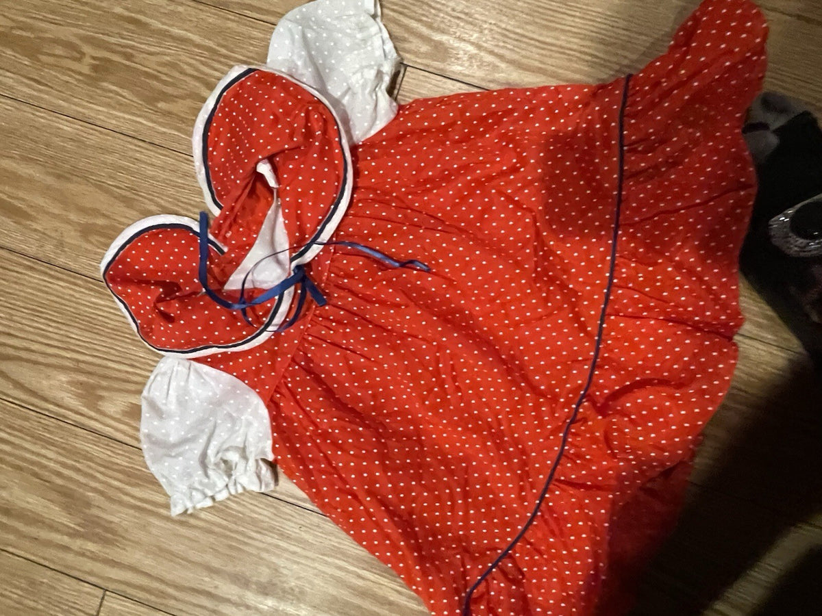 3t vintage toddler sailer dress