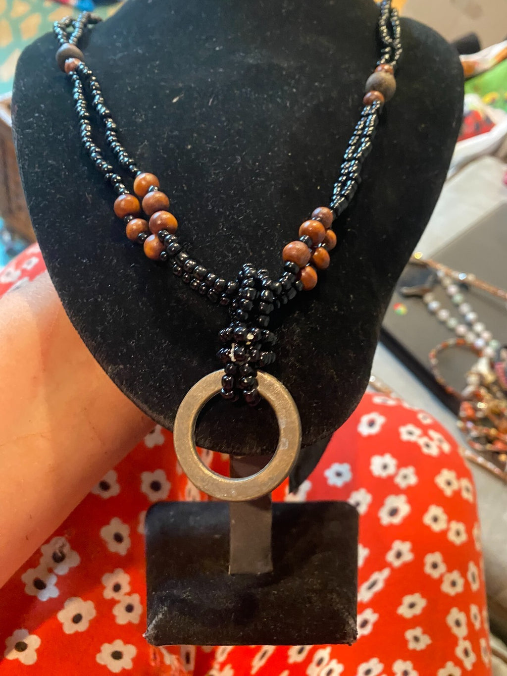 vintage boho statement necklace