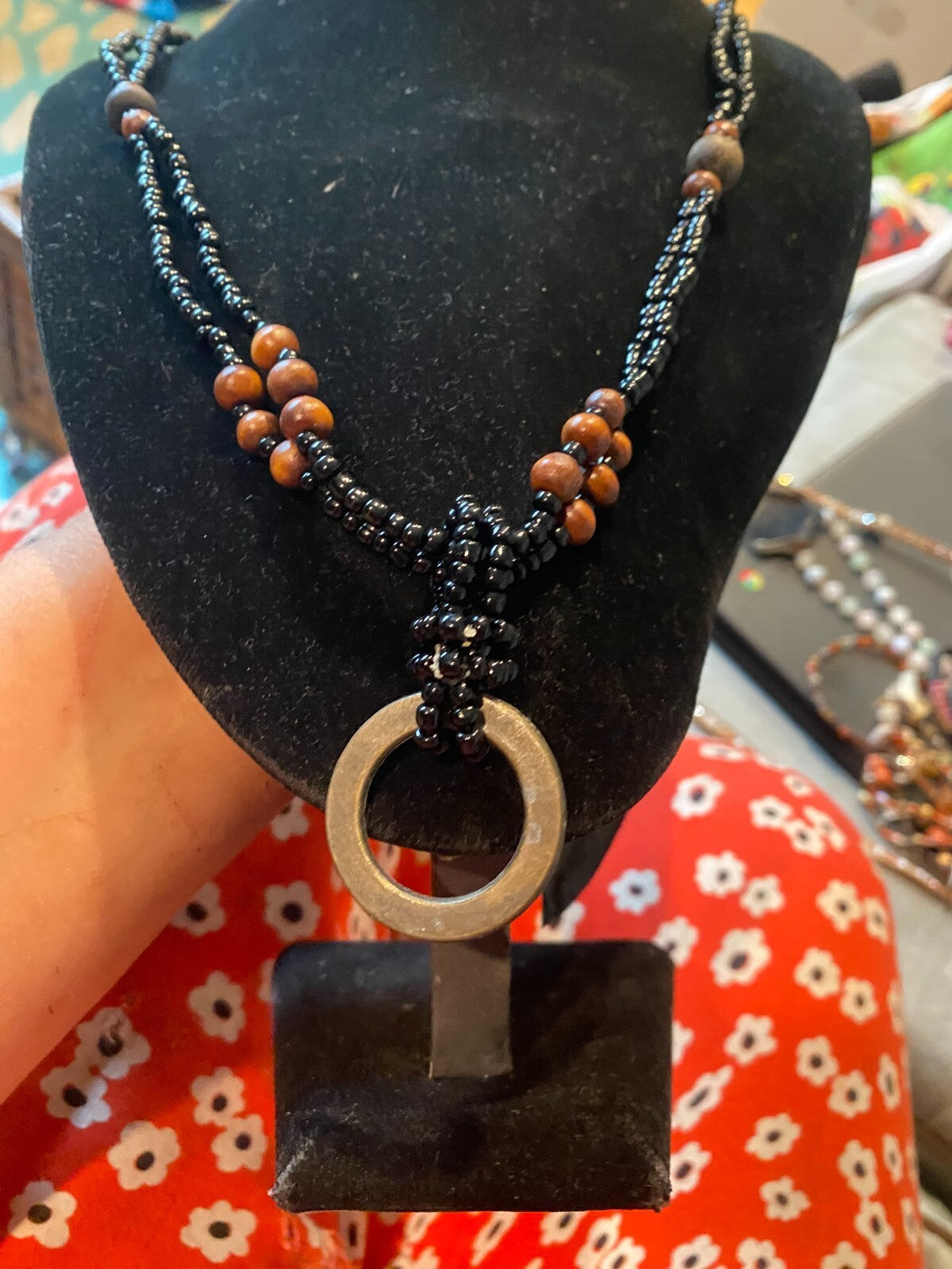 vintage boho statement necklace