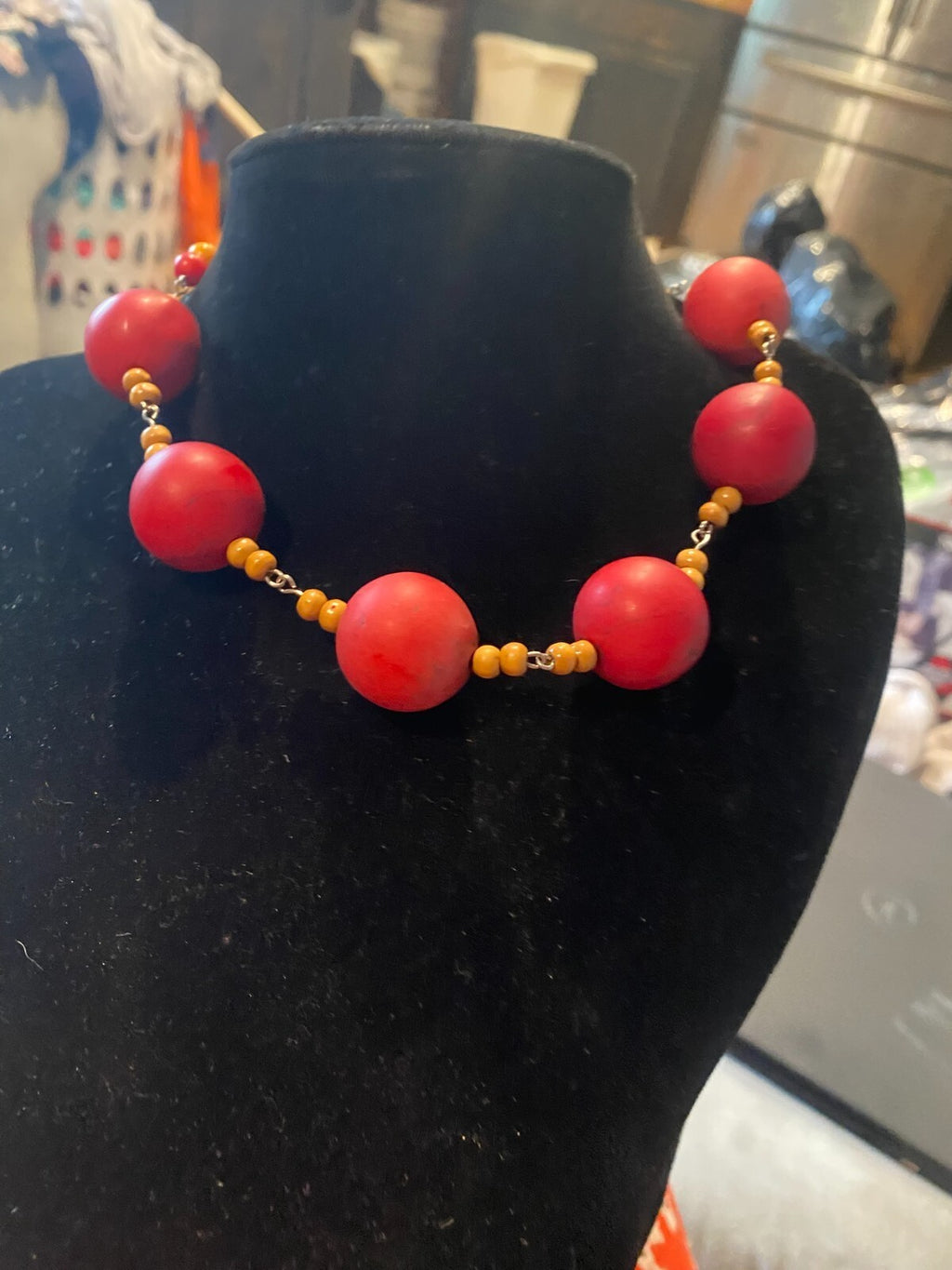 vintage boho statement necklace