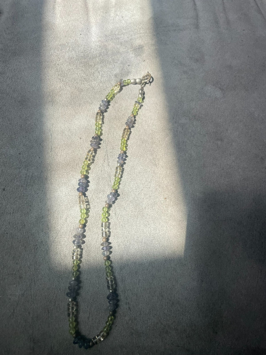 artisan multi gemstone strand necklace