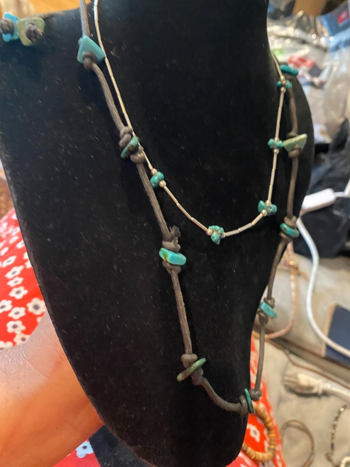 vintage boho statement necklace