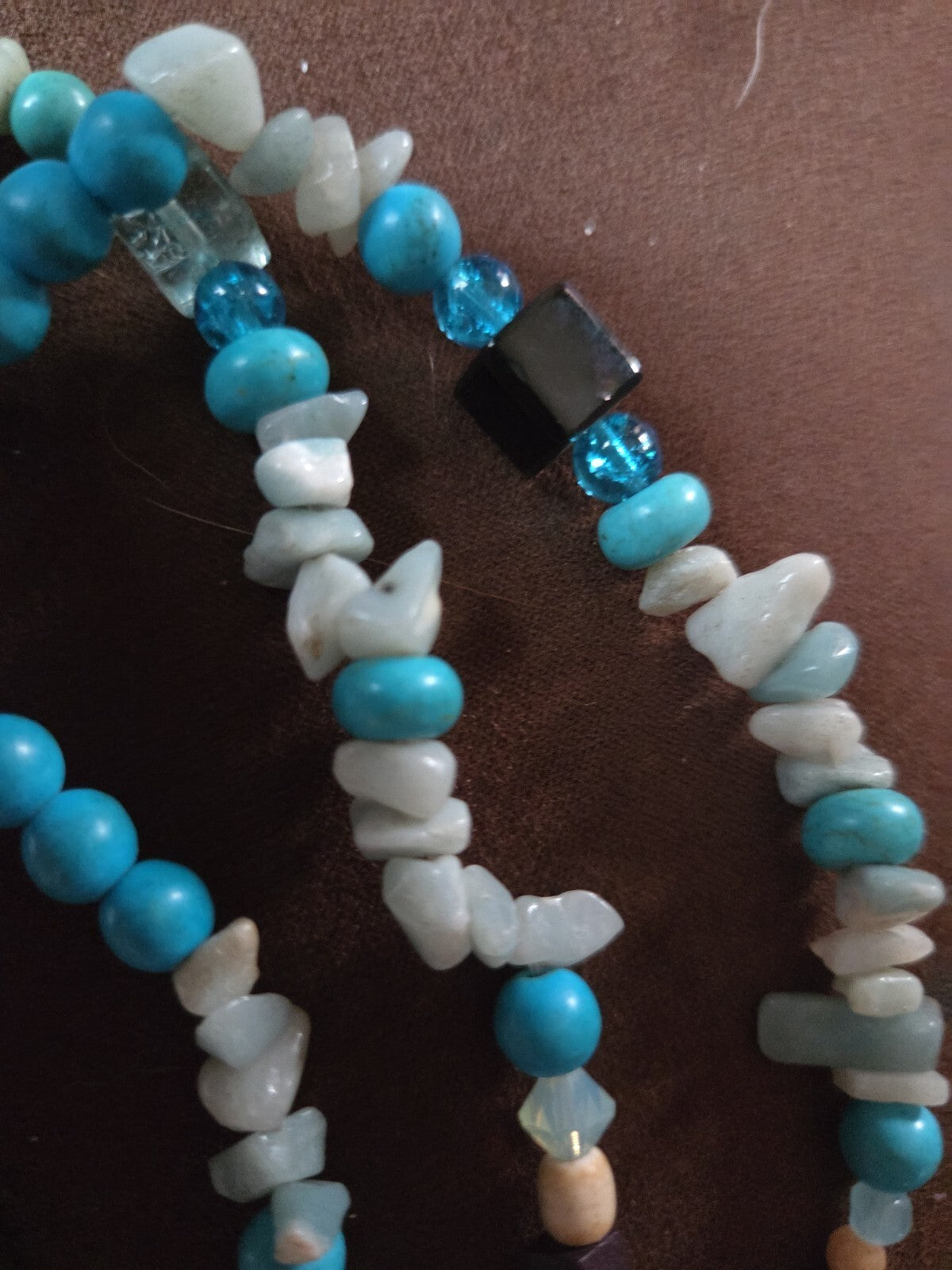 Leacock Ore Turquoise Necklace W/ Stone