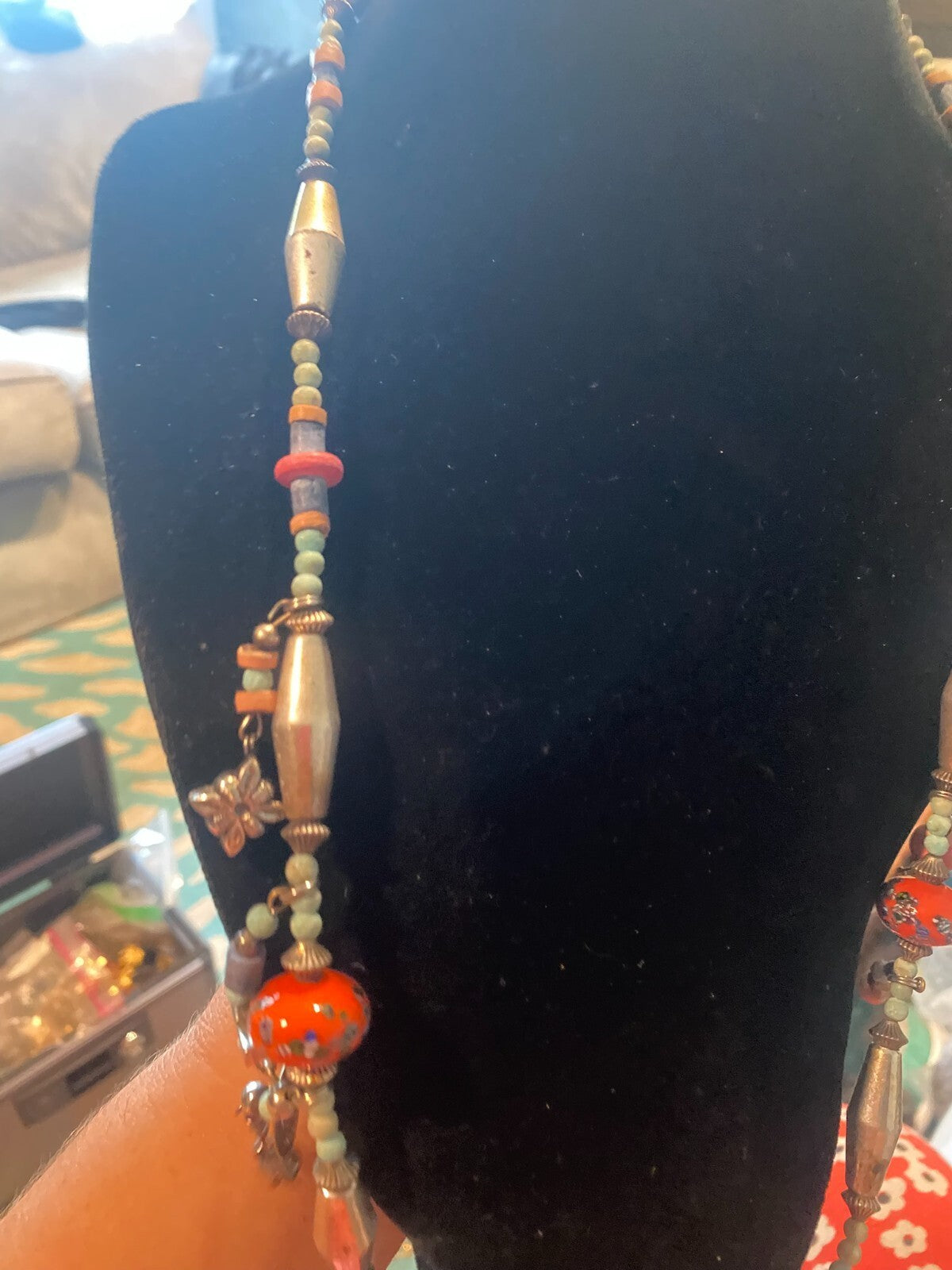 vintage boho statement necklace