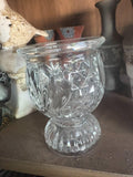 Vintage Avon Cut Glass Tulip Shape Tealight Votive
