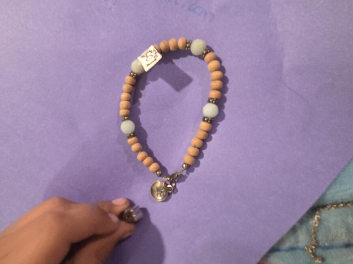 Flass And Stone Steeling Bracelet
