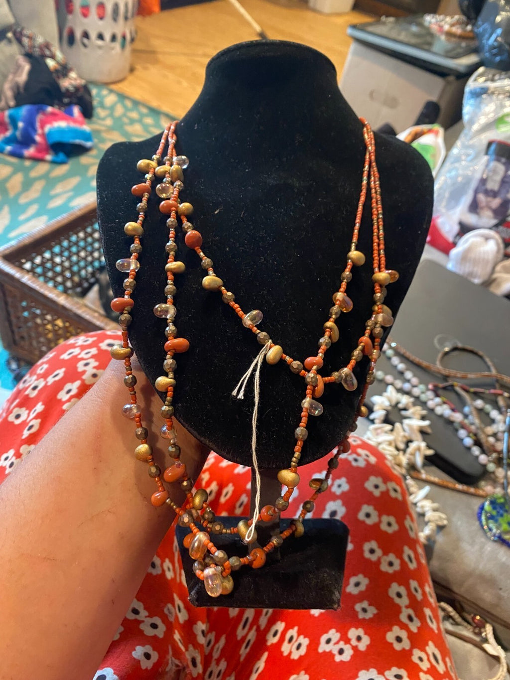 vintage boho statement necklace