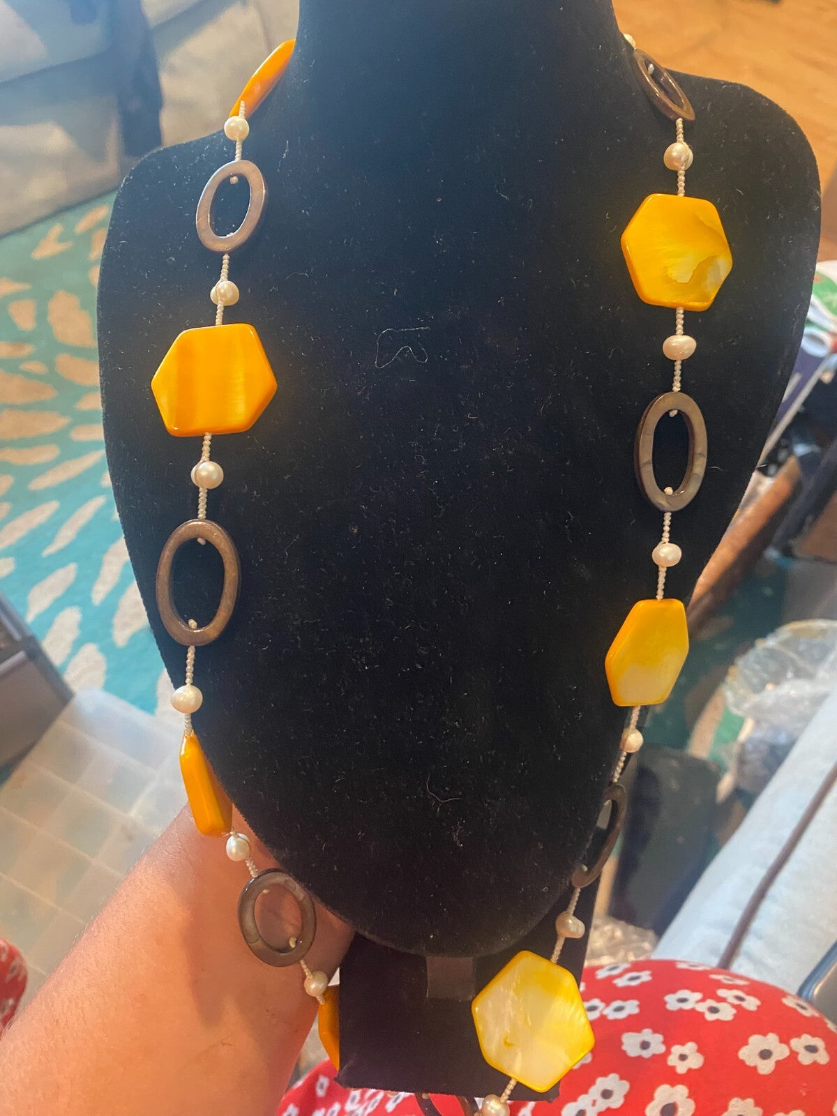 vintage boho statement necklace