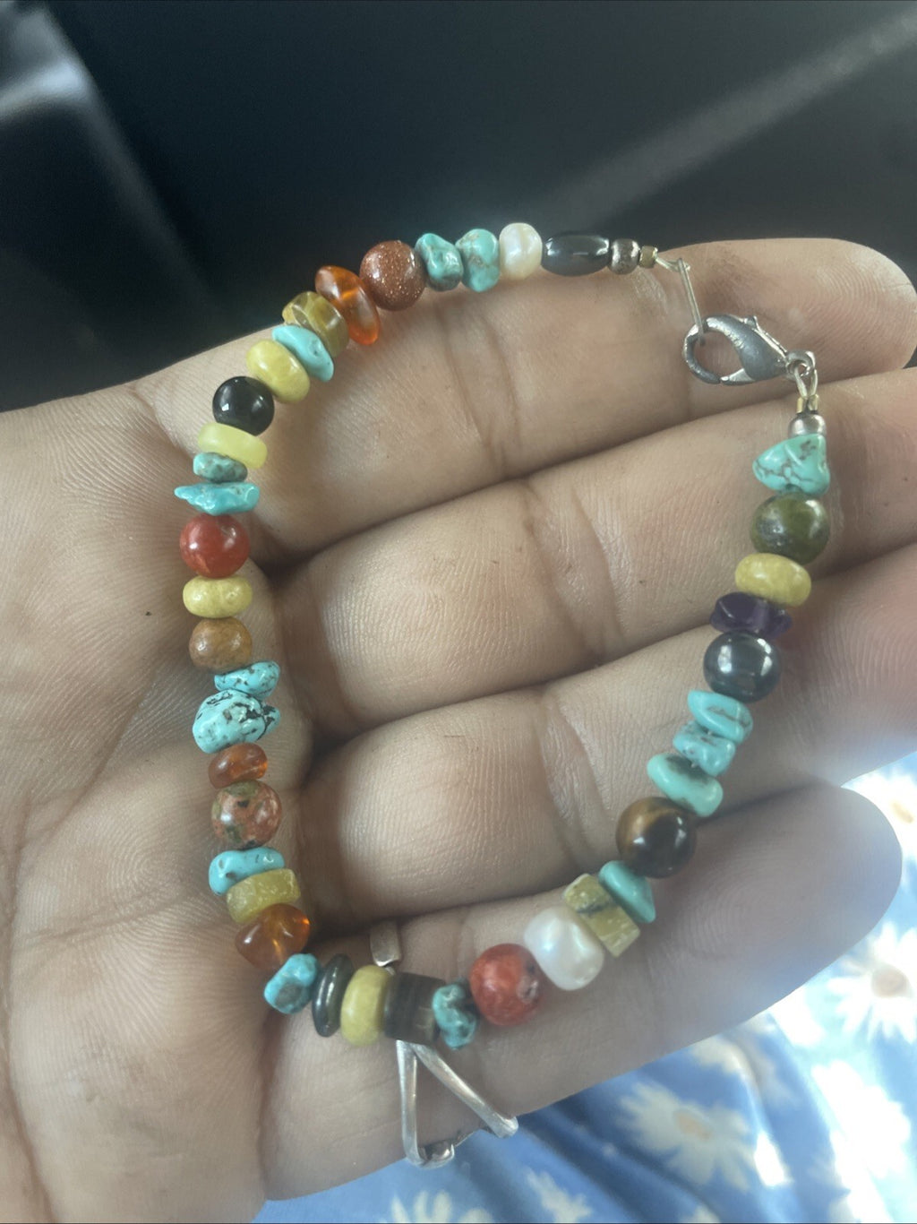 Turquoise Turtle Coral Beaded Necklace