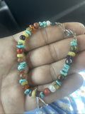 Turquoise Turtle Coral Beaded Necklace
