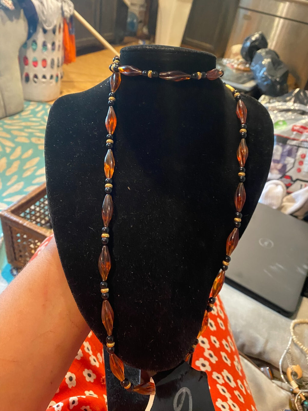 vintage boho statement necklace