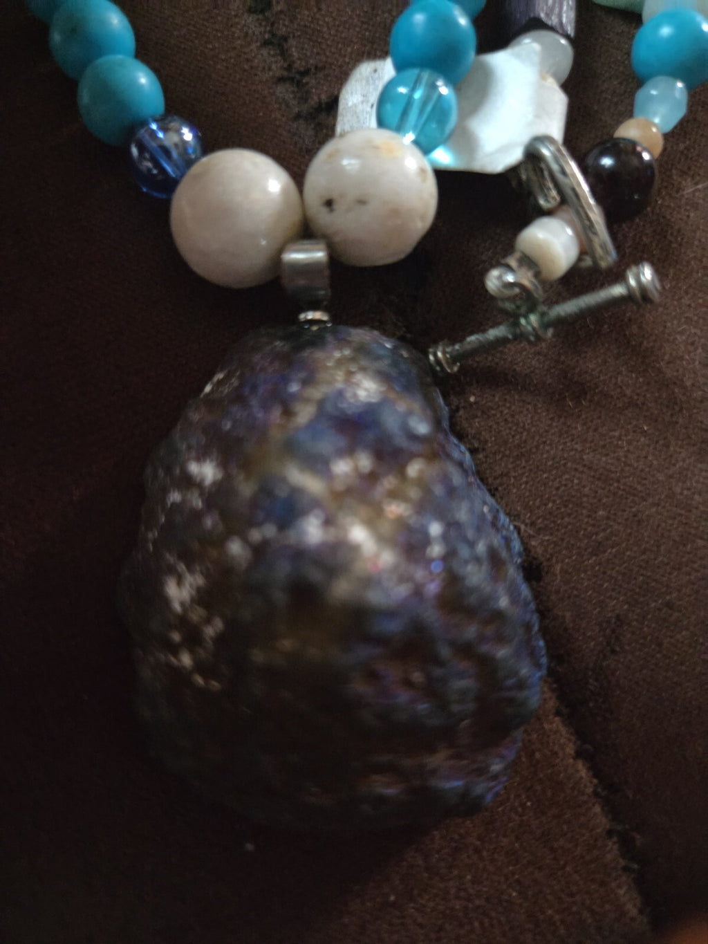 Leacock Ore Turquoise Necklace W/ Stone