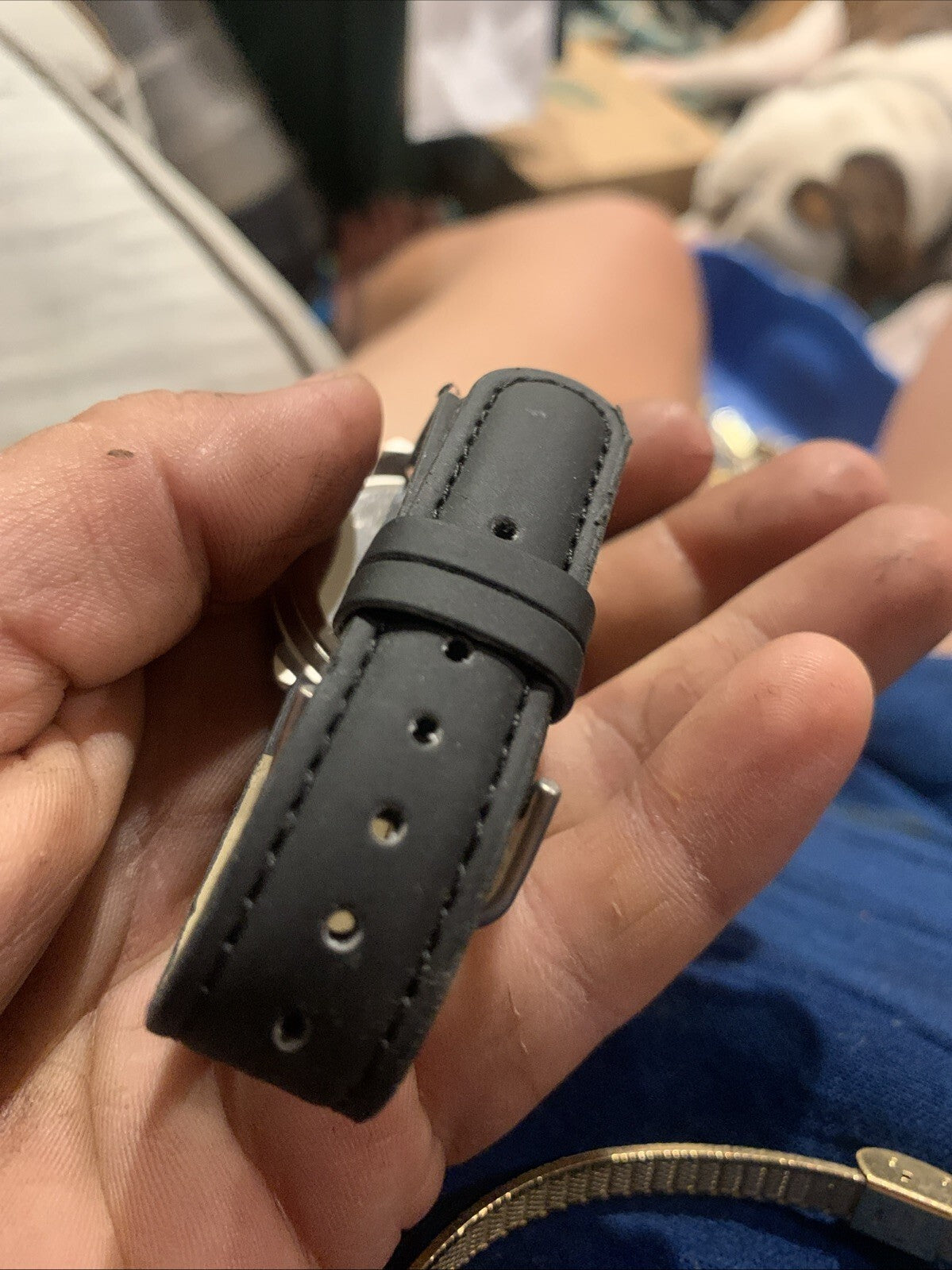 Seminole Hard Rock Tampa Men's Watch Black Leather Band