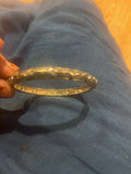 signed sequin brand bamboo hinge bracelet