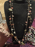 Multi Hem Jasper Unikite Bead Necklace
