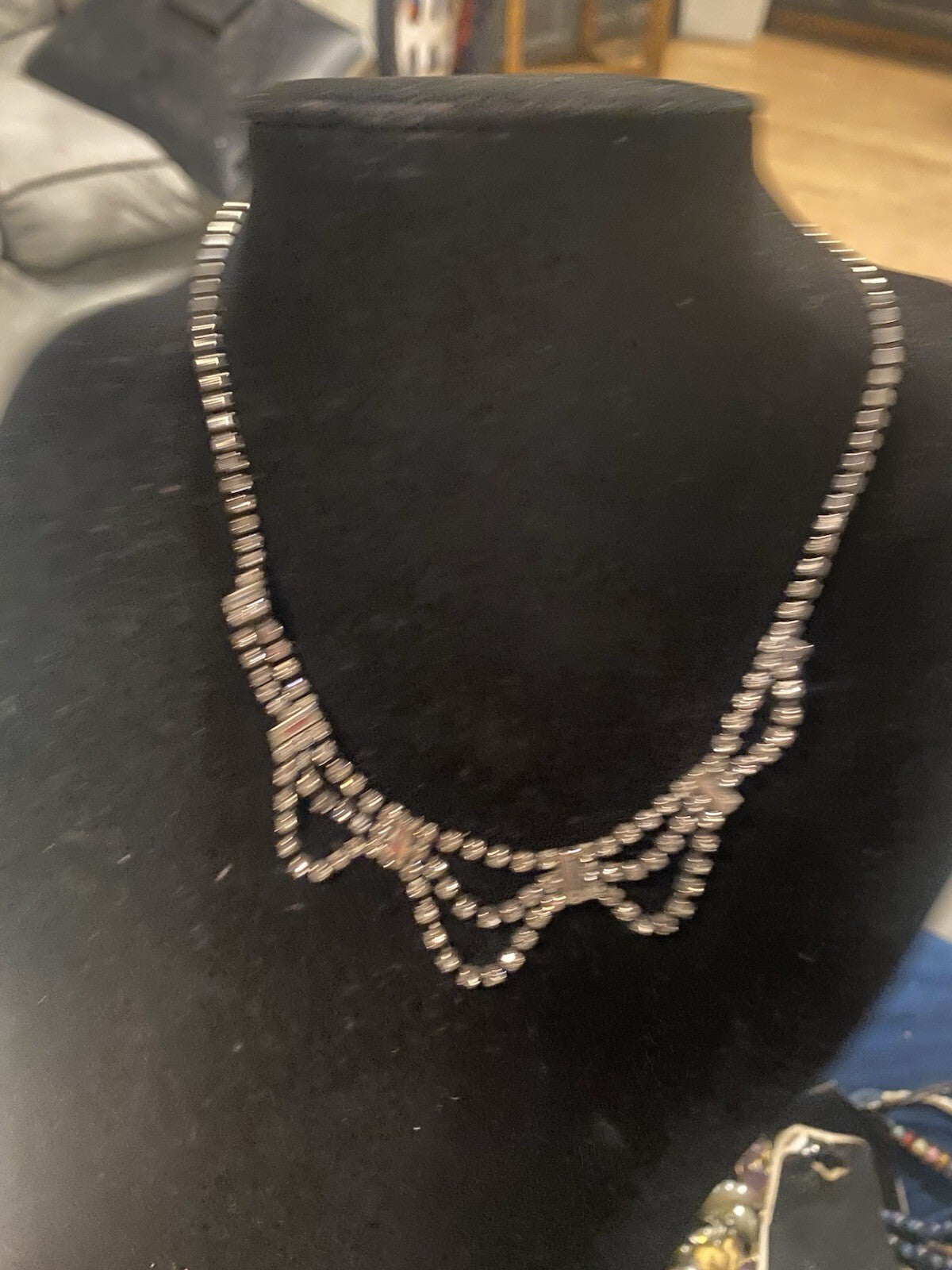 Vintage 1950s Diamante Choker Necklace