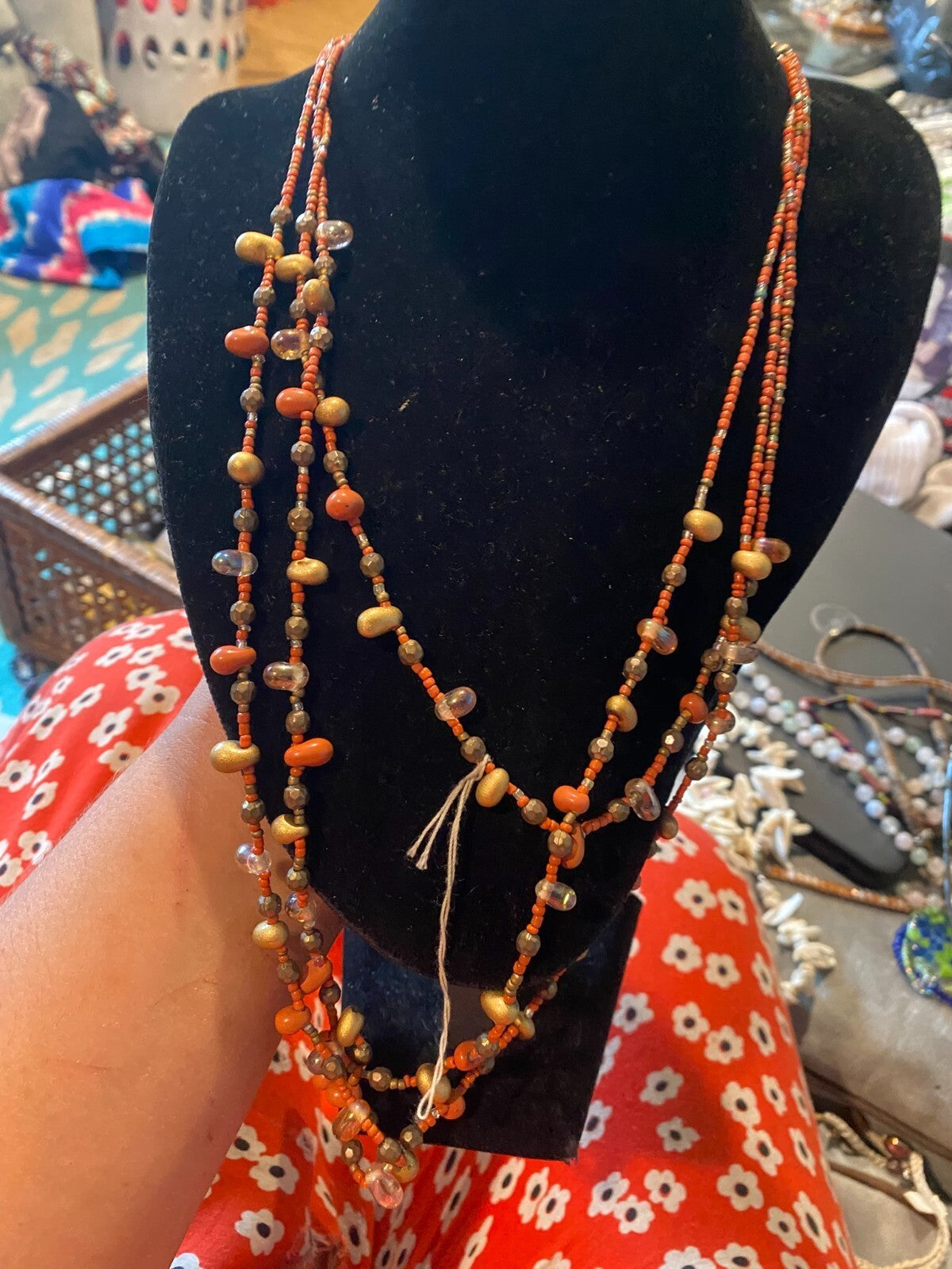 vintage boho statement necklace