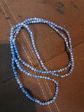 Sodalite Round Beautiful Blue with White 4mm Beads 35" Strand
