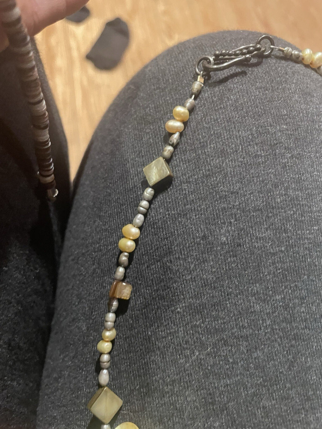 Freshwater Pearl Mother Of Pearl Necklace