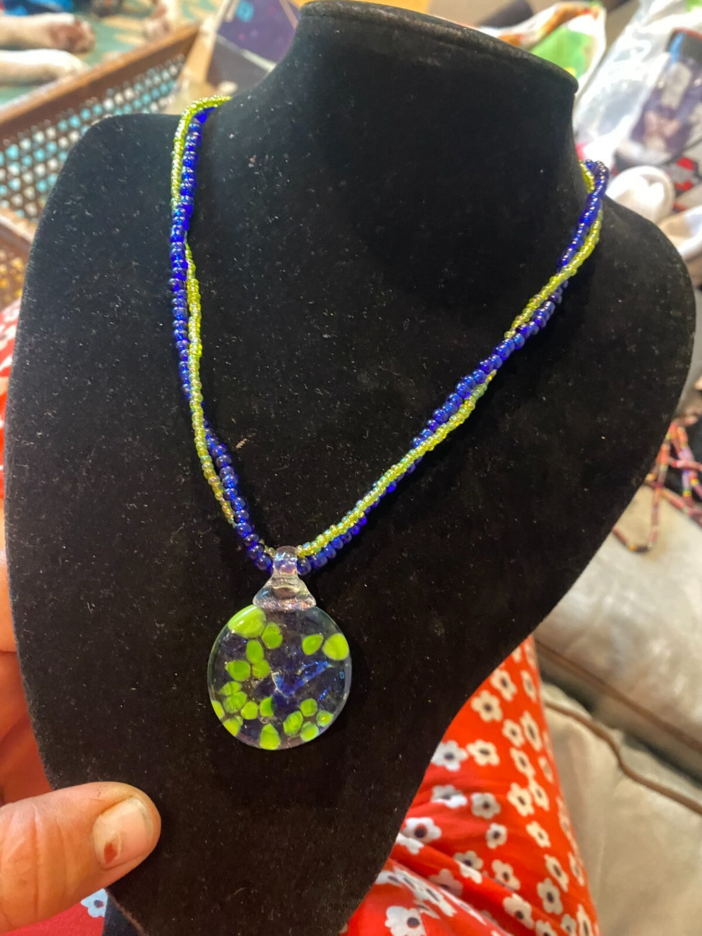 vintage boho statement necklace