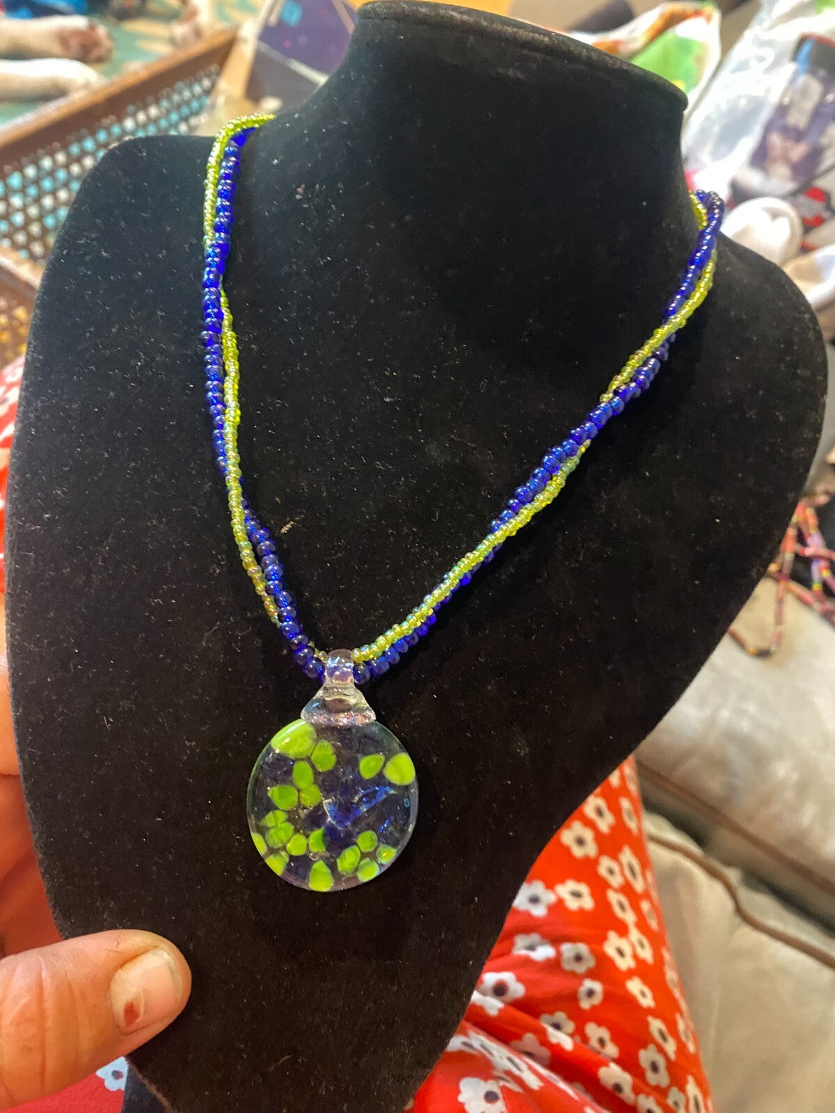 vintage boho statement necklace