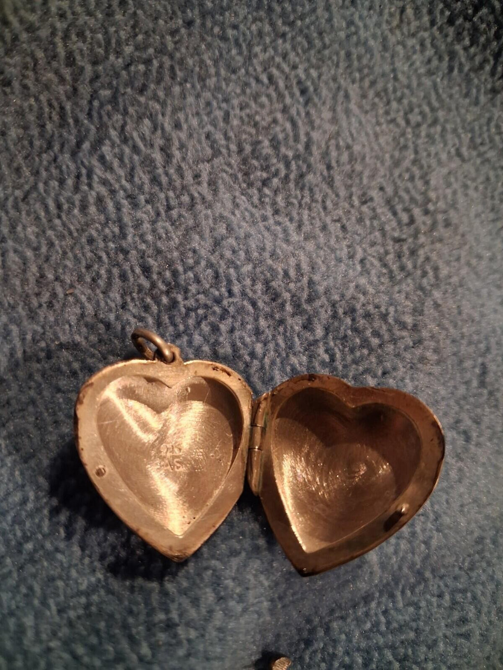 Vinatge Sterling Onyx Heart Locket