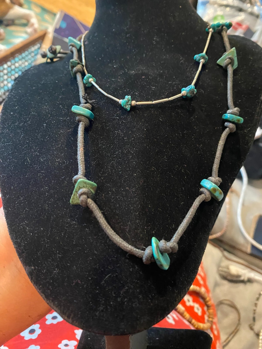 vintage boho statement necklace