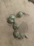 Aquamarine Large Beaded Bracelet 925