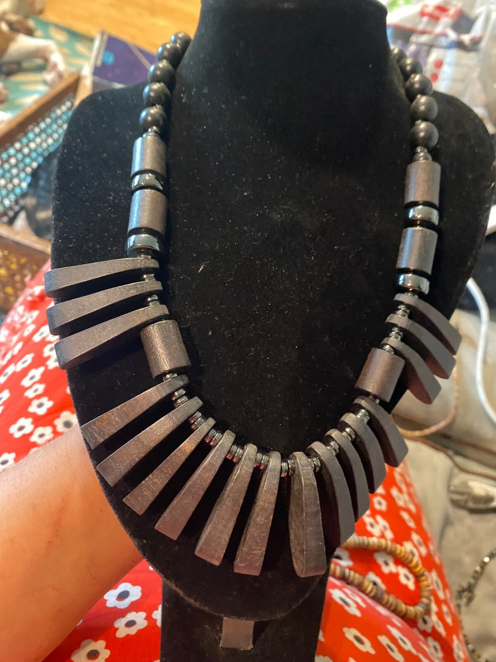vintage boho statement necklace