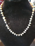 Mother Of Pearl Chip Choker Necklace  Vintage