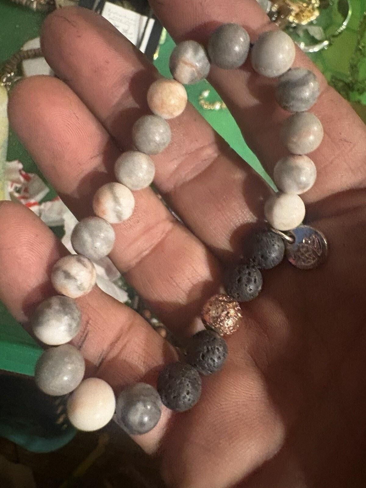 Pink Zebra Jasper Bracelet Natural Stones