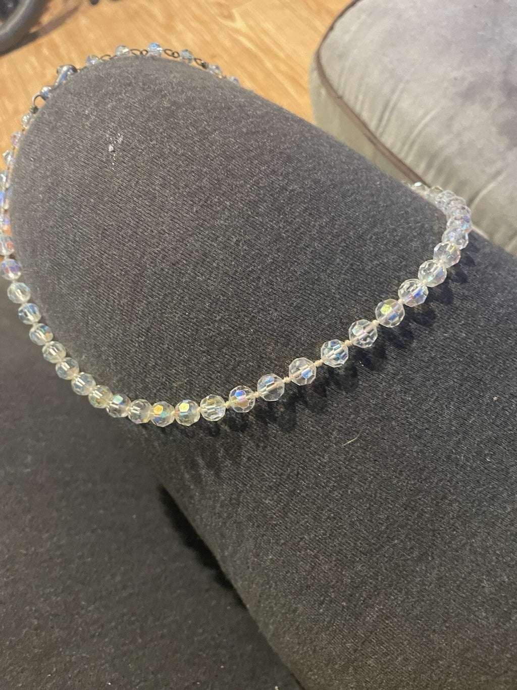 Czech Aurora Borialis Crystal Necklace