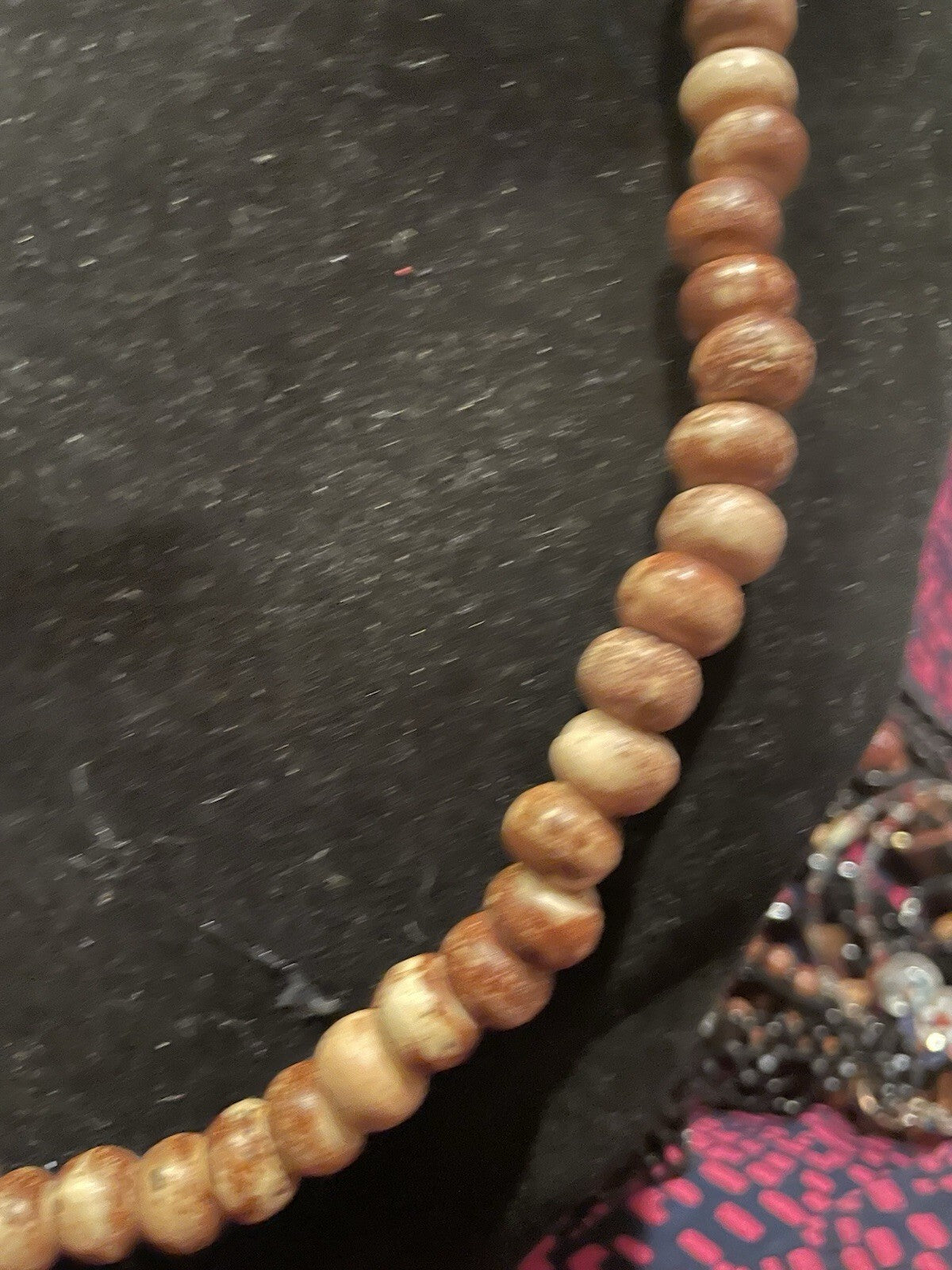 Wood Grain Jasper Bead Necklace