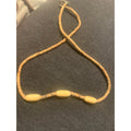 Natural Tan Heishi Beaded Necklace with Cream Barrel Accents Boho Beach Jewelry