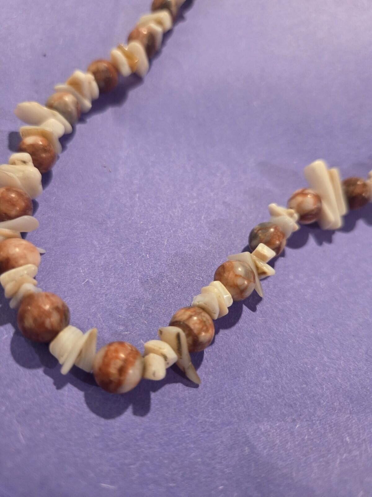 Sterlkng Jasper Beaded Necklace