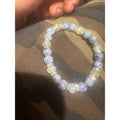 Natural sodalite Bracelet – Blue & White Gemstone swarvoski