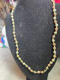 rhyolite beaded gemstone necklace