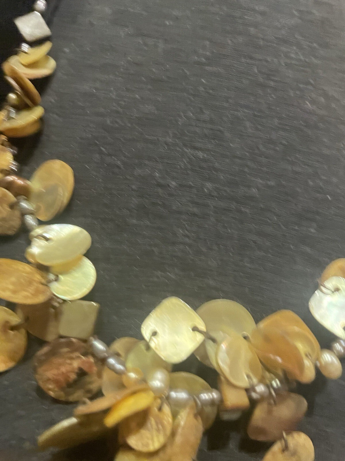Freshwater Pearl Mother Of Pearl Necklace