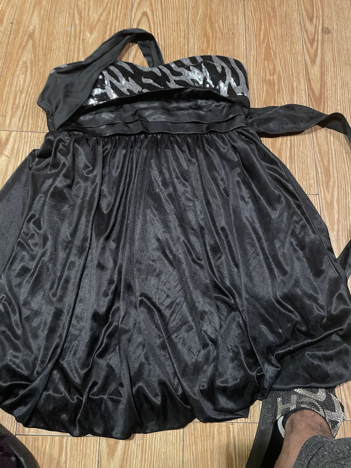 90’s Labelle Womens Babydoll  Dress Size L Y2K Fairy Grunge Whimsigoth Sequins