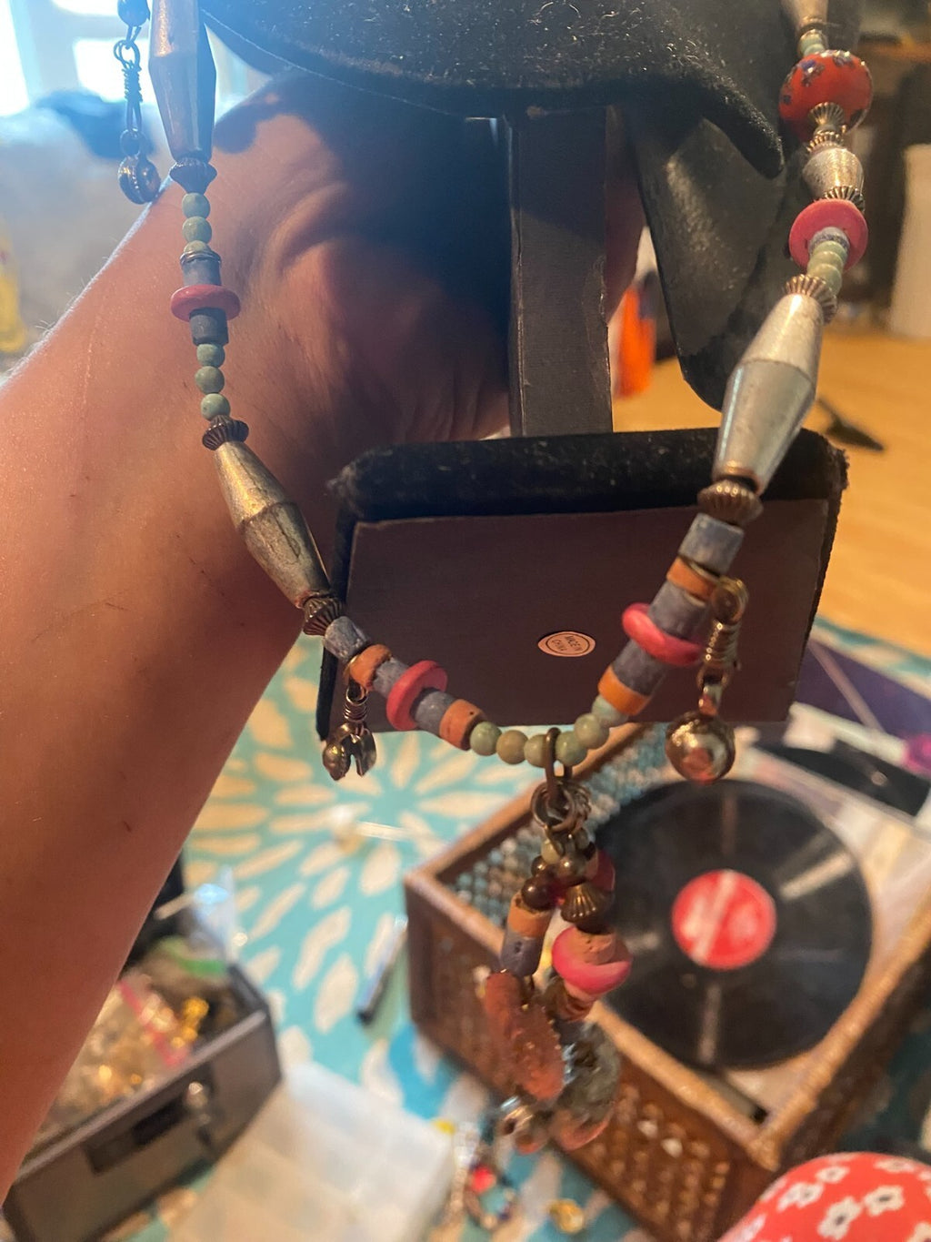 vintage boho statement necklace