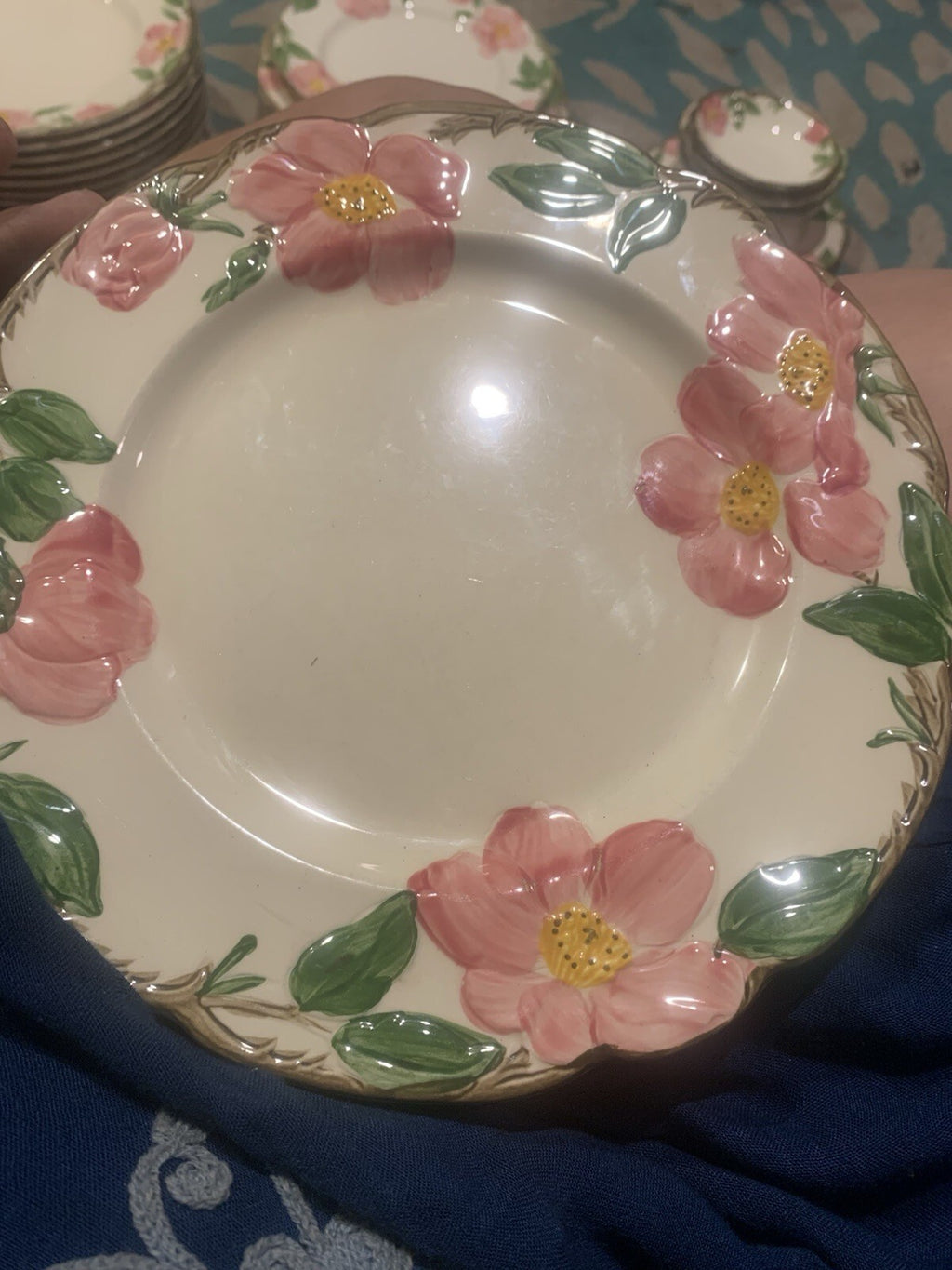 1959’s 10.5 Dinner Plate Desert Rose USA