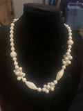 1950’s Czech Milk Glass Adjustable Necklace