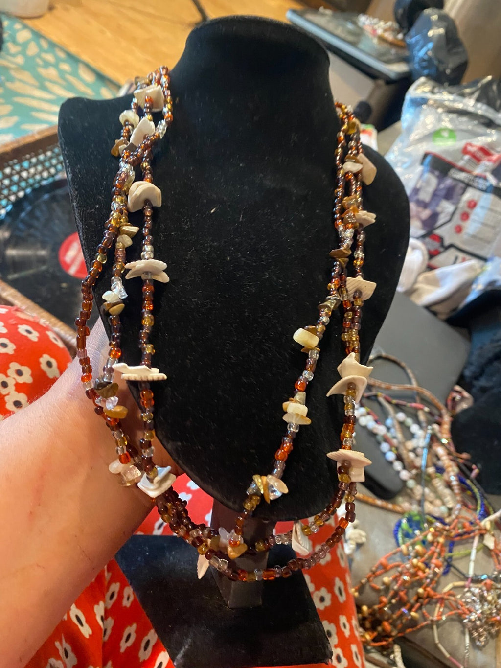 vintage boho statement necklace