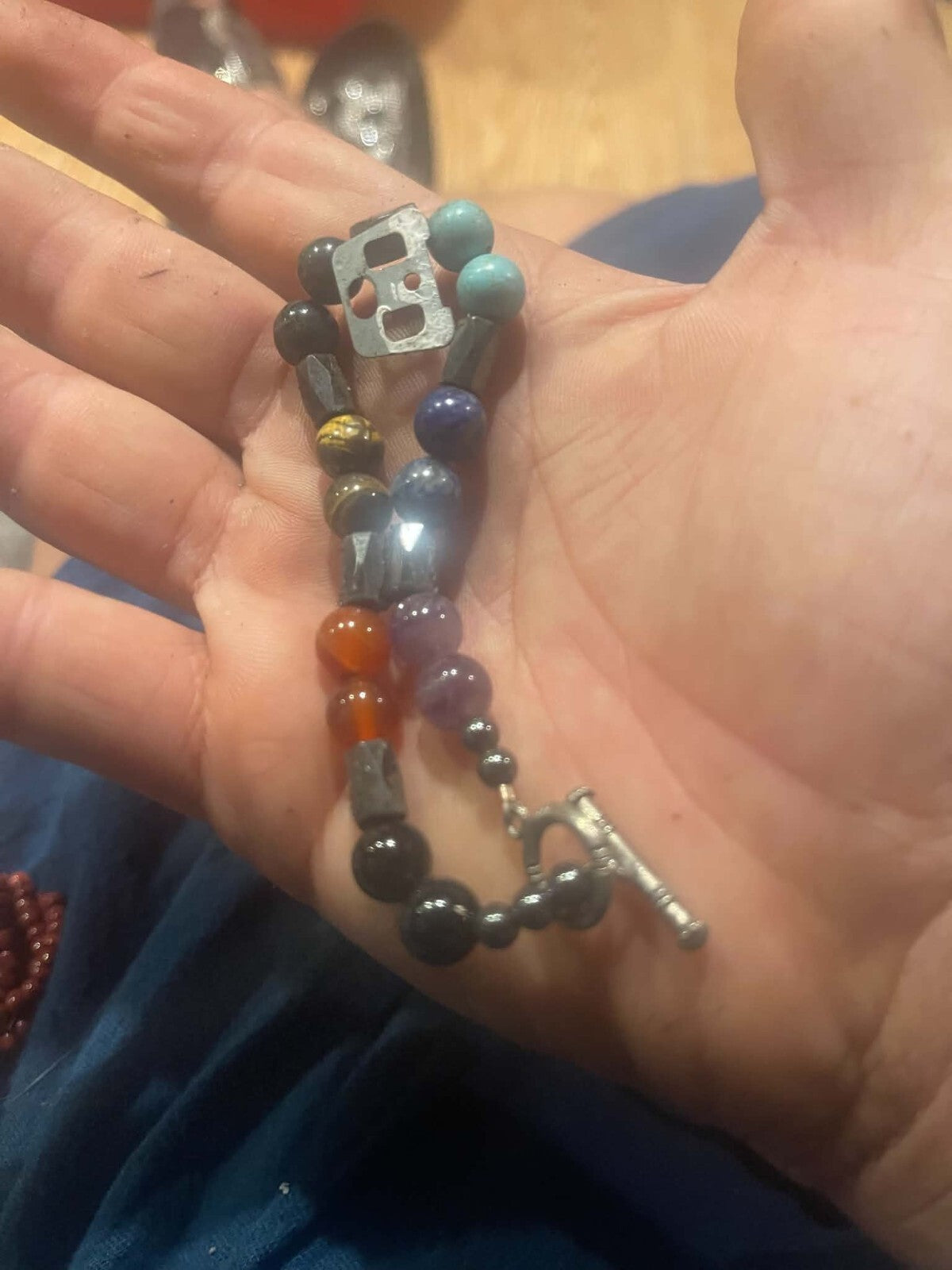 7 Chakra gemstone beaded bracelet