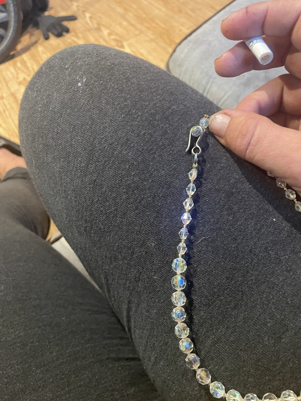 Czech Aurora Borialis Crystal Necklace